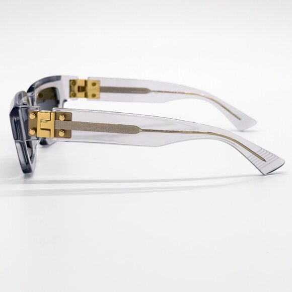 NEW BOTTEGA VENETA BV1230S 001 SUNGLASSES UNISEX CRYSTAL SQUARE BOTTEGA VENETA - Picture 10 of 12